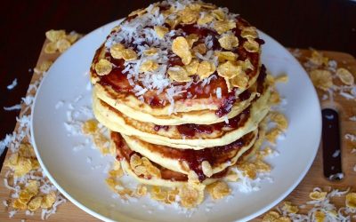 How to make Frosted Flakes Pancakes